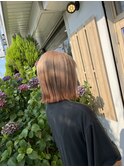 オレンジ裾カラー