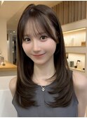 フェイスレイヤー顔周りレイヤー韓国レイヤー小顔レイヤー