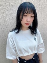 シエ バイ ケンジ 湘南台(sie by KENJE)&nbsp;ダークパープル/ナチュラルショート/夏のヘアアレンジ/湘南台