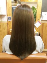 ララテラス(LaLa Terrace)&nbsp;カーキアッシュ×ツヤサラロング