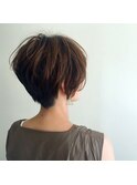 バックすっきり★前下りショートボブ