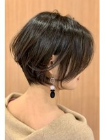 ロンド パルティール 大宮(Lond partir)&nbsp;【石田勇士郎】横顔美人エッジショートネイビー20代30代40代50代