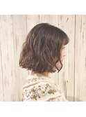 【heavenly】#抜け感#デジタルパーマ#小顔#ボブ#暗髪