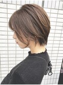 【unopulir永尾】大人可愛い小顔ショートボブ☆アッシュベージュ