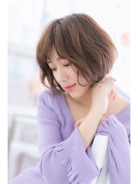 ミック 日暮里店(miq) Aラインシルエット♪くせ毛風エアリーボブa