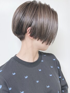 モリオフロムロンドン 原宿本店(morio from London) 【morio原宿】ショートボブ前髪なしハンサムショートグレージュ