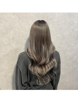 レヴェリー(REVERIE) #プルエクステ#ロング#グレージュ