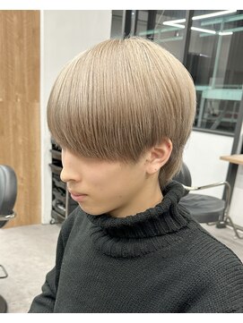 エルマーク 心斎橋(L-MARK) ダブルカラーブリーチケアブリーチミルクティーリタッチシルバー