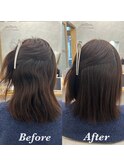 縮毛矯正×カット×トリートメント