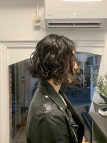 ラレイ(Lalei)&nbsp;切りっぱなしボブ×スパイラルパーマ/パーマ女子