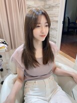 マーリャヘアー(mallia hair)&nbsp;レイヤースタイルレイヤーカットロングレイヤー小顔スタイル