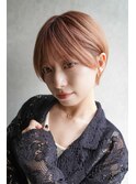 大人可愛い20代30代40代黒髪前下がりショートボブ丸みショート◎