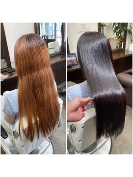 ムーブ(Moob) 艶感&透明感抜群◎髪質改善ブラウンカラー【別府】