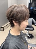 40代50代60代白髪マッシュショートボブ大人美人くびれ髪質改善