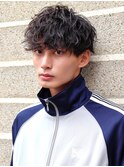 波巻きスパイラルパーマ無造作マッシュショートソフトツイスト