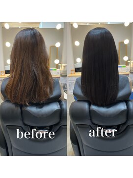 ツヤと髪 クリム(crim) 髪質改善エステカラー ロング 白髪染め 30代、40代、20代