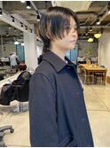 ハイライトカラー  マッシュウルフ  ウルフショート