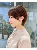 【ボブ】大人っぽくなる小顔ショートボブ