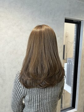 ラック(LUCK) ベージュハイライト/船橋/くすみベージュ/細めハイライト