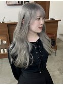 ホワイトグレージュ/シルバーグレージュ/色落ち綺麗/梅田
