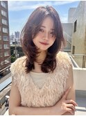 ワンカールだけで華やか大人ミディアムレイヤー