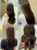 ジーナ 新宿(Zina)&nbsp;ブリーチ無しでつくるブラウンベージュ◎髪質改善zina艶髪