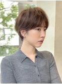 耳掛けレイヤーショートヘア白金目黒