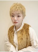 ブロンド×ベリーショート