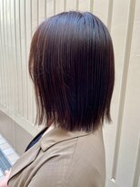 アンティーカ バイ エレノア(Antica by eleanor)&nbsp;ぷつっとボブ×ピンクブラウン