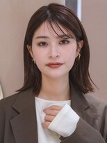 ガーデンヨコハマエスト(GARDEN YOKOHAMA est)&nbsp;ボブルフ　小顔　ミディアム　ボブ　レイヤー　シースルーバング