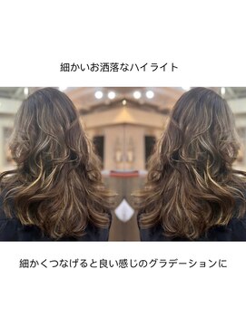 ワンエイティーディグリース 中目黒(180°One Eighty Degrees.) 海外ヘア/ハイライト/小顔ハイライト ／白髪ぼかしハイライト