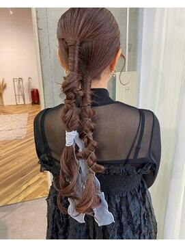 ムード(mood) 編み込みヘアセット/お呼ばれセット/結婚式セット/カチ盛り