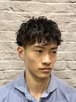 ヘアサロン 銀座マツナガ新宿店(hair salon)&nbsp;フェード×ショートウェーブマッシュ【新宿/都庁前/バーバー】