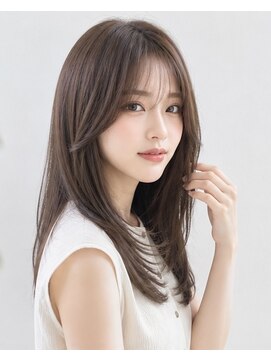 ムーン 仙台一番町店(OON) 韓国レイヤー/ナチュラルブラウン/顔周りレイヤー/髪質改善/仙台