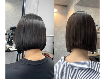 イデアル(Ideal)の写真/うねり・広がりを抑えて 梅雨でも崩れない!ボブがもっと好きになる髪質改善サロン◎