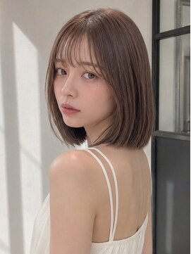 ユーフォリア 青山(Euphoria) 大人美人艶カラーベージュ小顔カット透明感ボブ