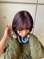 エトレ(etore)&nbsp;ブリーチなしダブルカラー/レッドパープル/レイヤーショート