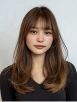 ウーラバイウェルズ 大和八木(U-ra by wells)&nbsp;顔まわりレイヤーの毛流れセミロング
