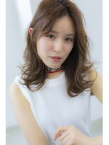 アコロン(acoron)&nbsp;ミディアム×外ハネパーマ×ハイライトカラー2