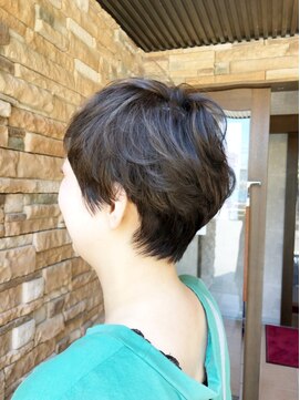 エノモト(ENOMOTO) 大人可愛いウェーブショートブアッシュオリーブ20代30代40代50代