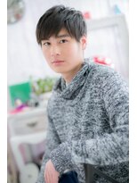 ヘアアンドビューティー ミック(Hair & Beauty miq)&nbsp;テッパン！サイドグラデーション黒髪束感ショートc1