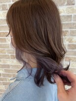 アイコニック 長久手店(ICONIQ) インナーカラー☆アッシュパープル