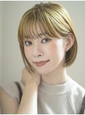 【emu井上信洋】透明感メルティカラーのぱつっとミニボブ/20代