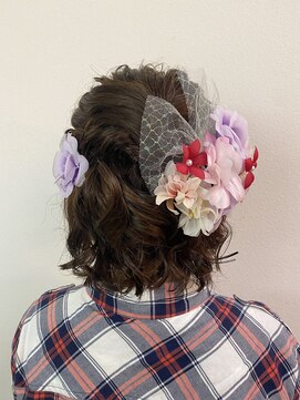 ギャロップヘアー 成人式ヘア☆ハーフアップ
