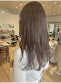 透明感ロングカラー
