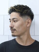メリケンバーバーショップ トーキョー(MERICAN BARBERSHOP TYO)&nbsp;メンズカットアップバングスパイキーショートスキンフェード