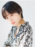★大人可愛い20代30代40代黒髪ショートボブ丸みショート◎
