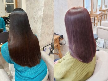 シエル 姫路店(CIEL)の写真/《カット+カラー+トリートメント¥8500》髪の芯までたっぷりと栄養を補給し、潤いあふれる感動の美髪に◇