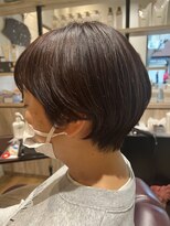 チアー ヘアリラクゼーション(cheer HAIRRELAXATION)&nbsp;クセを活かしたショートボブスタイル