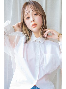 レゴ(REGO) 大人ガーリー#ダークアッシュミディアムレイヤーカット